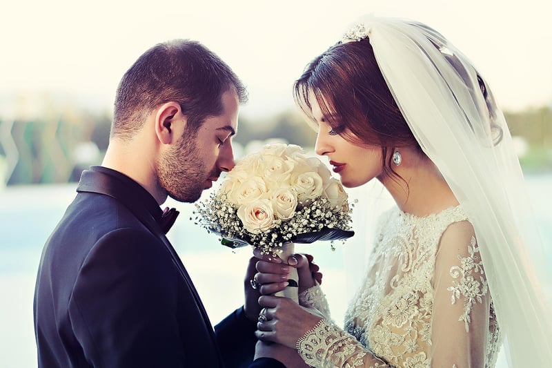 Modern Elegance Wedding Couple